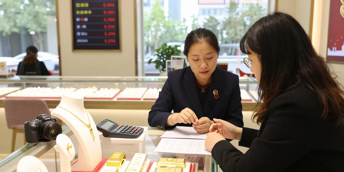 mantra88 login in an elegant jewelry shop showcasing gold jewelry and a customer consultation