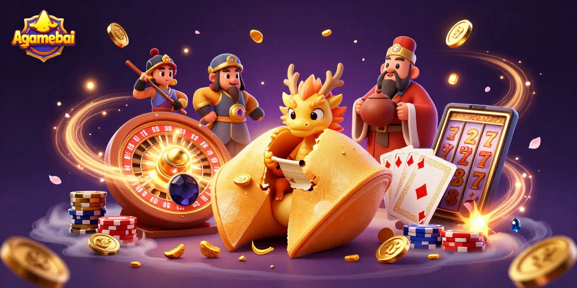 Enter the world of agamebai with a magical casino adventure featuring vibrant gold and gems.