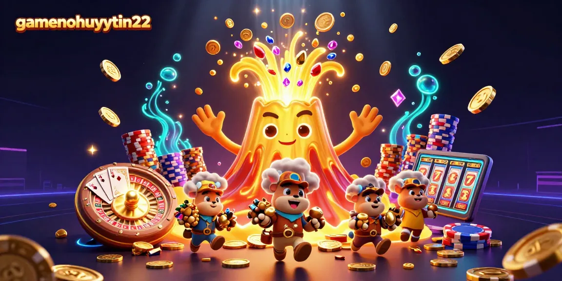 Experience thrilling Pai Gow action at gamenohuuytin22 with vibrant 3D illustration of casino excitement.