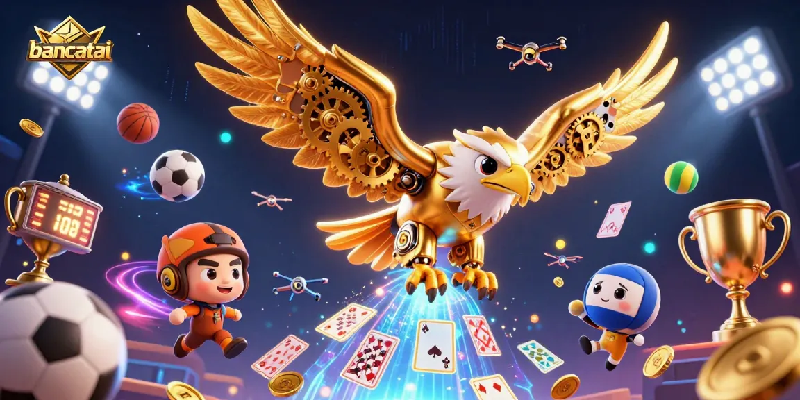 Experience thrilling gameplay with bancatai's vibrant 3D casino scene full of action-packed sports elements.