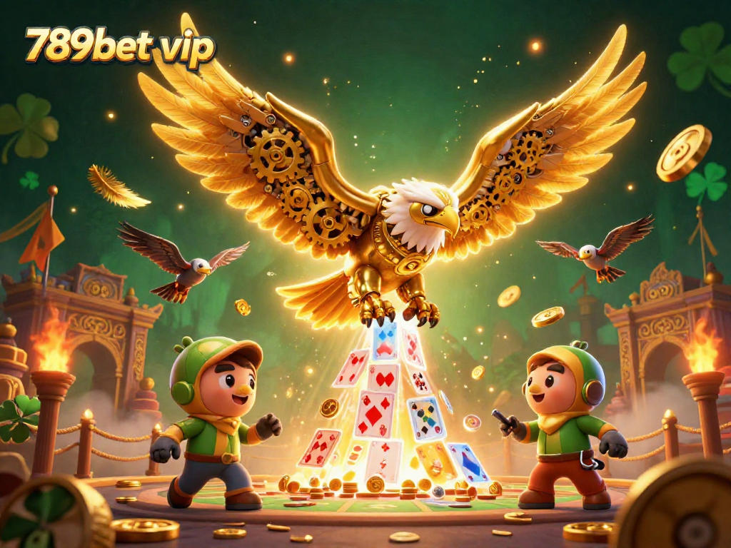 Win big with 789bet vip in this vibrant casino scene featuring gold coins and betting tokens.