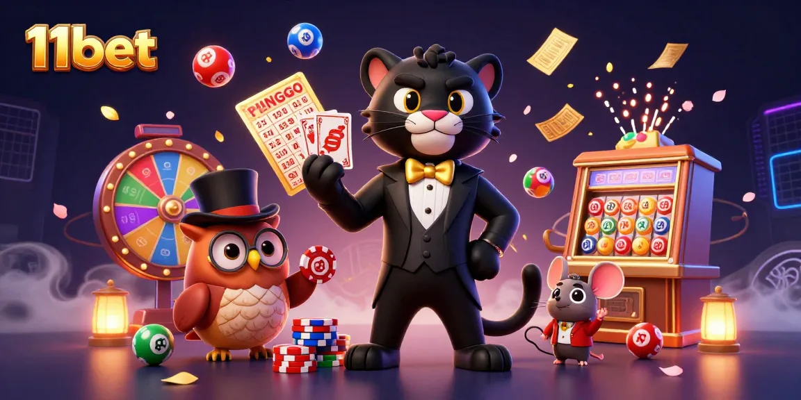 Engage with thrilling 11bet action in a vibrant casino scene featuring stylish characters and dynamic game elements.