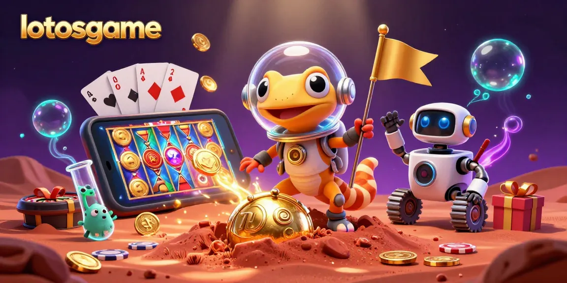 Experience the thrill with lotosgame as the Martian gecko uncovers a hidden casino.