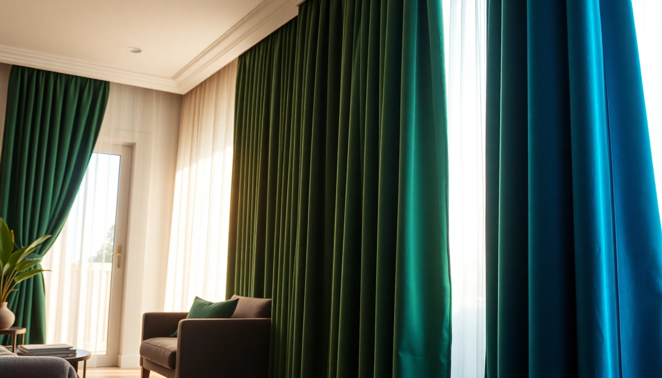 Transformeer jouw kamer met Gordijnen velours in diepe kleuren voor een luxe sfeer.