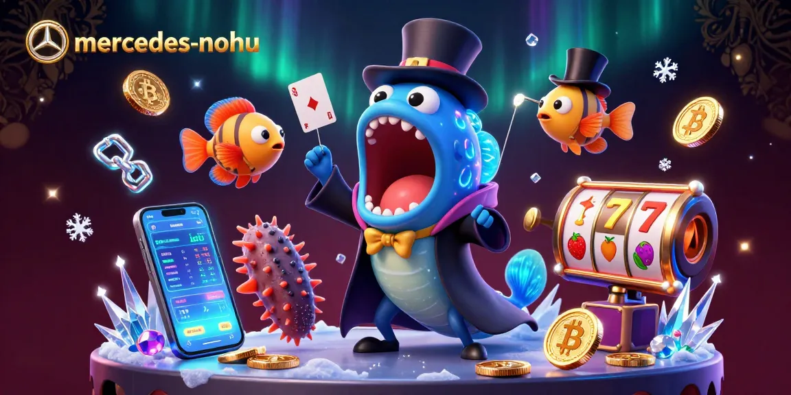 Experience magical card tricks in the mercedes-nohu casino-themed underwater world with vibrant crypto elements.