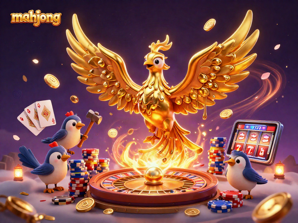 Experience mahjong's excitement with a dynamic casino scene showcasing vibrant gaming elements.