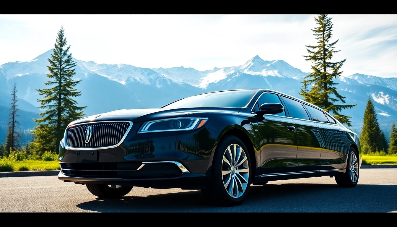 Experience luxury with vancouver to whistler limo against a stunning mountainous backdrop.