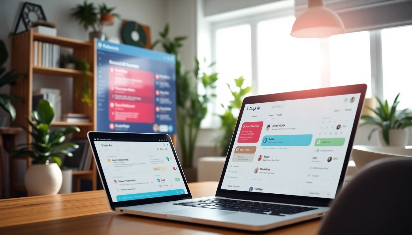 Organize Your Life With AI in a professional digital planner setup showcasing an organized office.