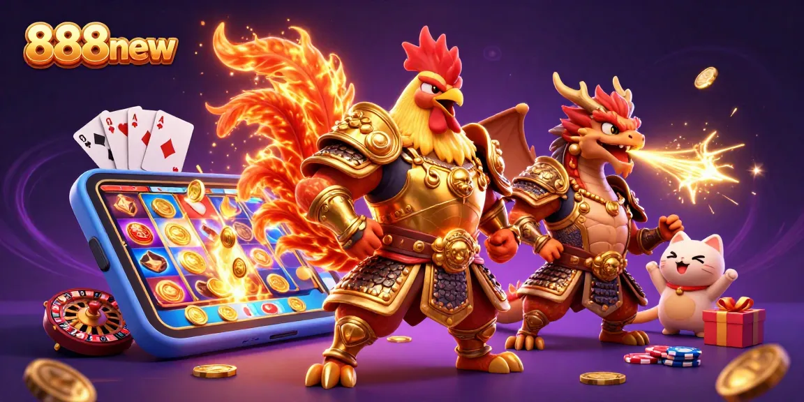 Engage in epic gaming action at 888new with colorful slots and dynamic animations.
