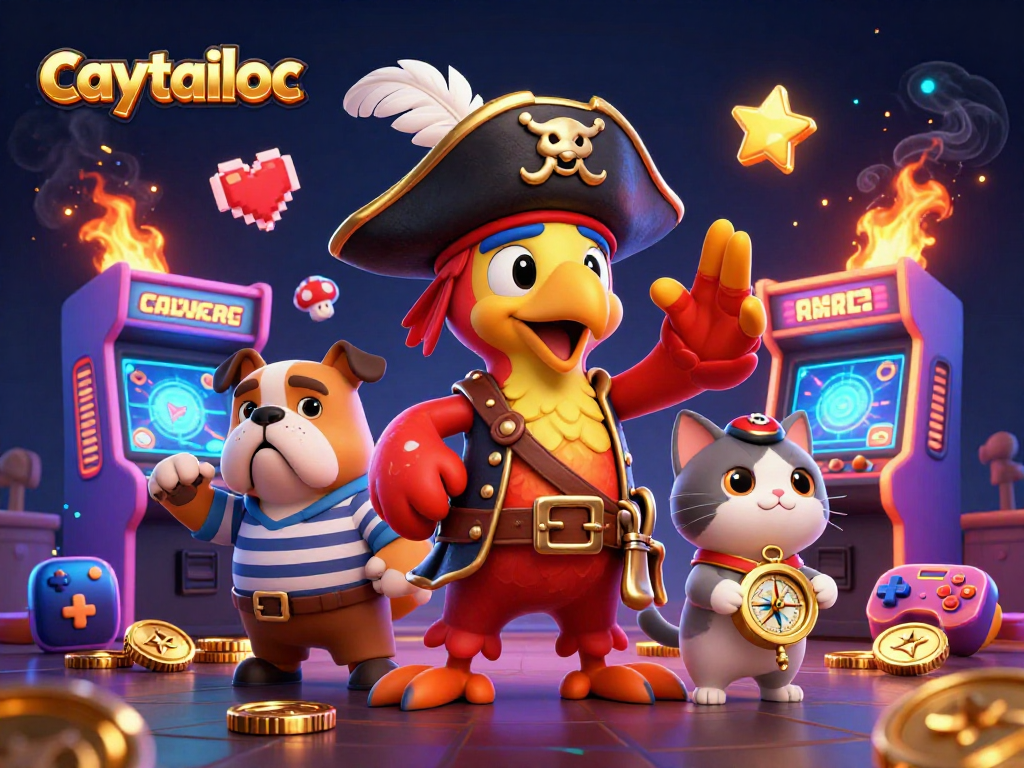 Experience the excitement of caytailoc with immersive gaming elements and dynamic characters in a vibrant casino scene.
