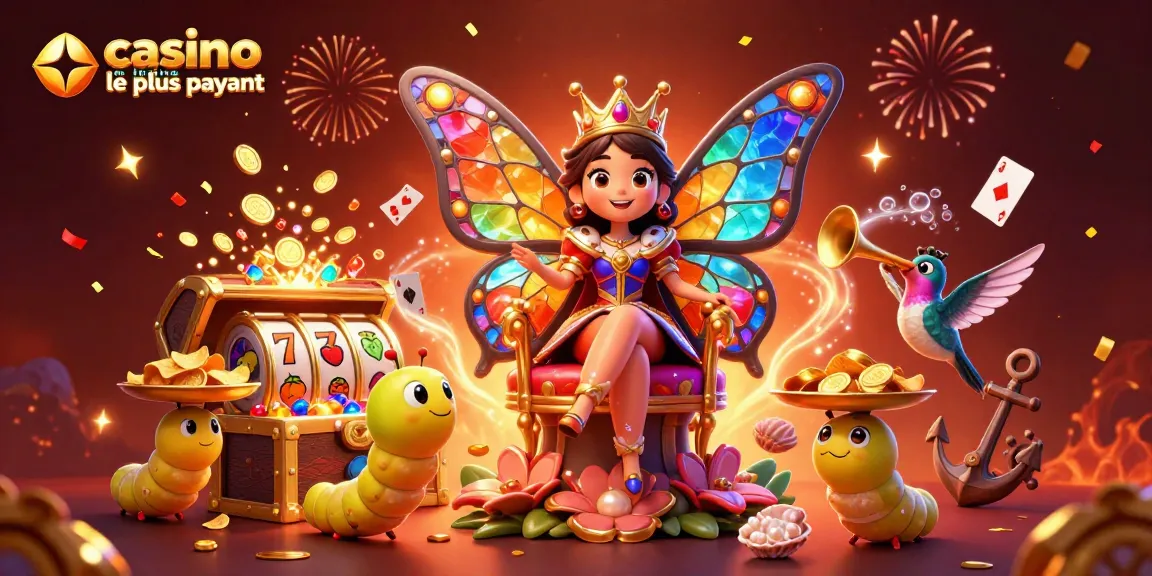 Plongez dans l'univers palpitant du casino en ligne le plus payant avec une ruée de couleurs et de symboles de jeu scintillants.